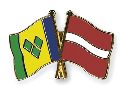 Fahnen Pins St-Vincent-und-die-Grenadinen Lettland