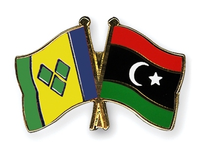 Fahnen Pins St-Vincent-und-die-Grenadinen Libyen