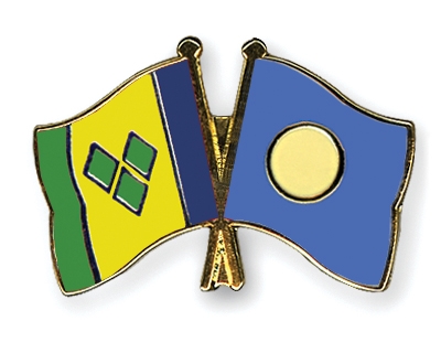 Fahnen Pins St-Vincent-und-die-Grenadinen Palau
