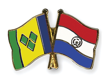 Fahnen Pins St-Vincent-und-die-Grenadinen Paraguay