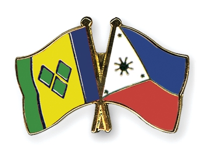 Fahnen Pins St-Vincent-und-die-Grenadinen Philippinen
