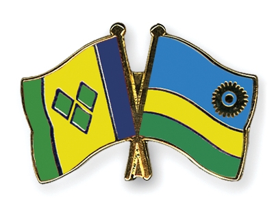 Fahnen Pins St-Vincent-und-die-Grenadinen Ruanda
