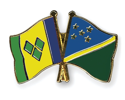 Fahnen Pins St-Vincent-und-die-Grenadinen Salomonen