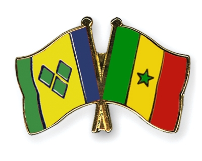 Fahnen Pins St-Vincent-und-die-Grenadinen Senegal