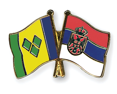 Fahnen Pins St-Vincent-und-die-Grenadinen Serbien