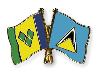 Fahnen Pins St-Vincent-und-die-Grenadinen St-Lucia