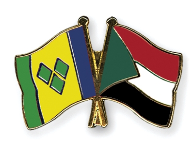 Fahnen Pins St-Vincent-und-die-Grenadinen Sudan