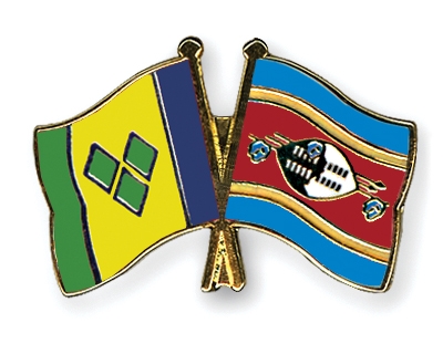 Fahnen Pins St-Vincent-und-die-Grenadinen Swasiland