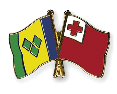 Fahnen Pins St-Vincent-und-die-Grenadinen Tonga
