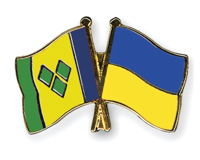 Fahnen Pins St-Vincent-und-die-Grenadinen Ukraine