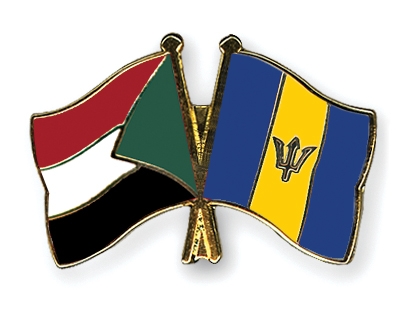 Fahnen Pins Sudan Barbados