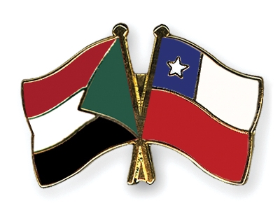 Fahnen Pins Sudan Chile