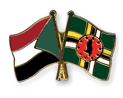 Fahnen Pins Sudan Dominica