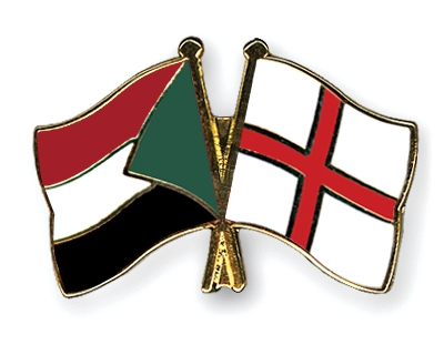 Fahnen Pins Sudan England