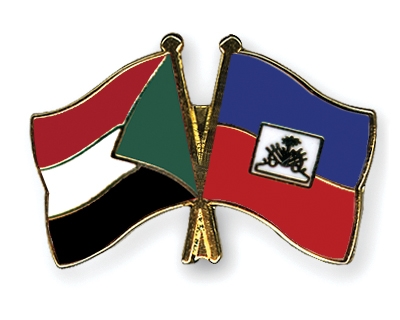 Fahnen Pins Sudan Haiti