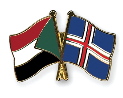 Fahnen Pins Sudan Island