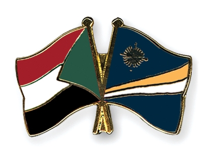 Fahnen Pins Sudan Marshallinseln