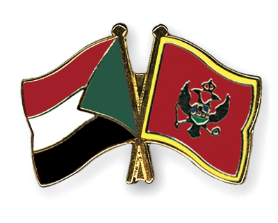 Fahnen Pins Sudan Montenegro