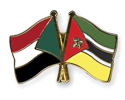 Fahnen Pins Sudan Mosambik