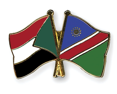 Fahnen Pins Sudan Namibia