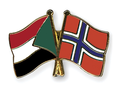 Fahnen Pins Sudan Norwegen