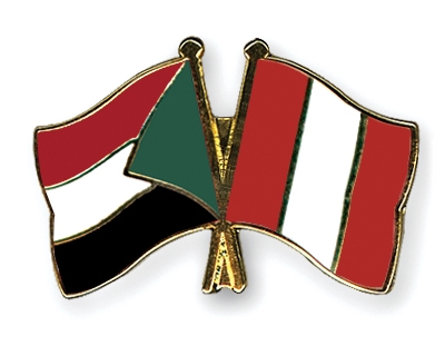 Fahnen Pins Sudan Peru