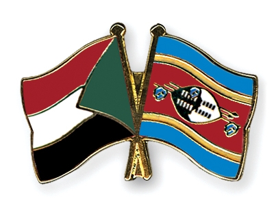 Fahnen Pins Sudan Swasiland