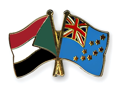 Fahnen Pins Sudan Tuvalu