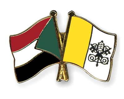 Fahnen Pins Sudan Vatikanstadt