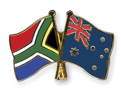 Fahnen Pins Sdafrika Australien