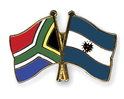 Fahnen Pins Sdafrika El-Salvador