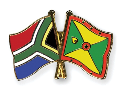 Fahnen Pins Sdafrika Grenada