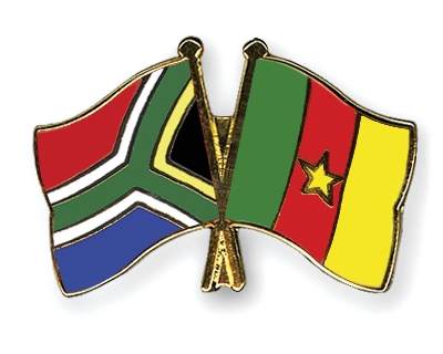 Fahnen Pins Sdafrika Kamerun