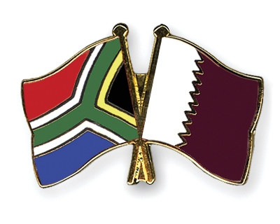 Fahnen Pins Sdafrika Katar
