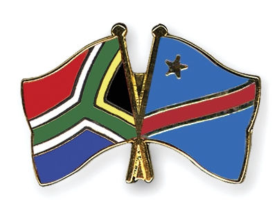 Fahnen Pins Sdafrika Kongo-Demokratische-Republik