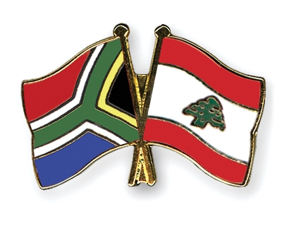 Fahnen Pins Sdafrika Libanon