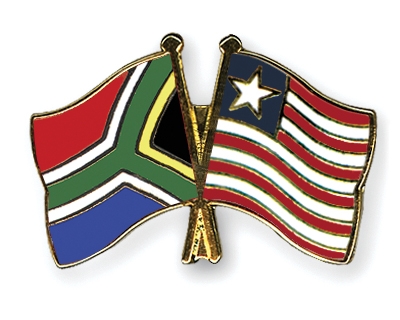 Fahnen Pins Sdafrika Liberia