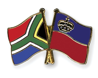 Fahnen Pins Sdafrika Liechtenstein