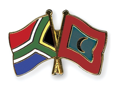 Fahnen Pins Sdafrika Malediven