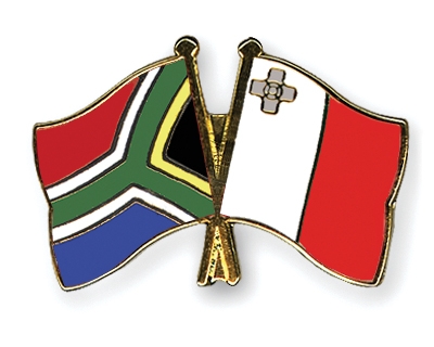 Fahnen Pins Sdafrika Malta