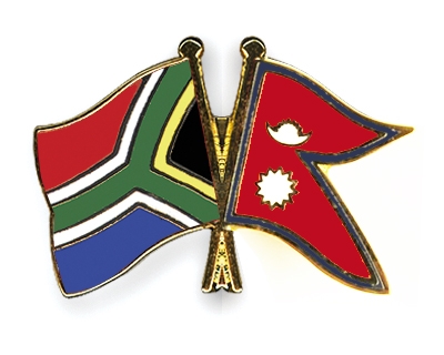 Fahnen Pins Sdafrika Nepal