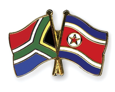 Fahnen Pins Sdafrika Nordkorea