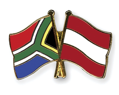 Fahnen Pins Sdafrika sterreich