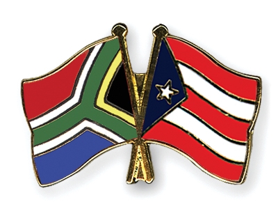 Fahnen Pins Sdafrika Puerto-Rico