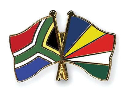 Fahnen Pins Sdafrika Seychellen