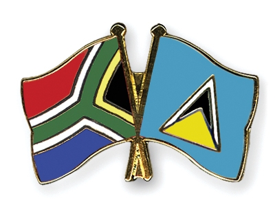 Fahnen Pins Sdafrika St-Lucia