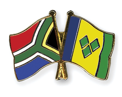 Fahnen Pins Sdafrika St-Vincent-und-die-Grenadinen