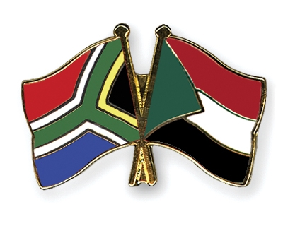 Fahnen Pins Sdafrika Sudan