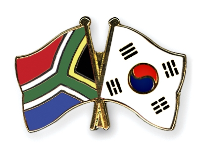 Fahnen Pins Sdafrika Sdkorea