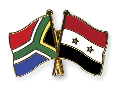 Fahnen Pins Sdafrika Syrien